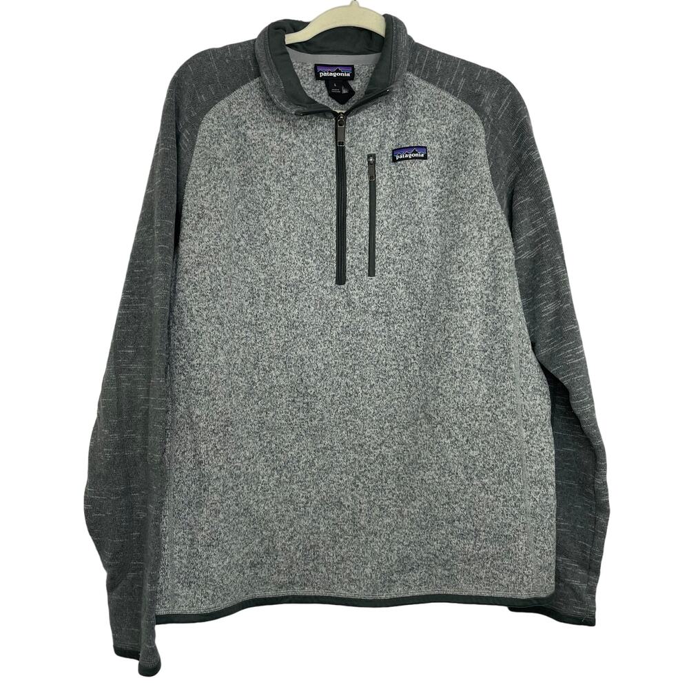 Patagonia Better Sweater gray quarter zip pullover sweater Men's Large
